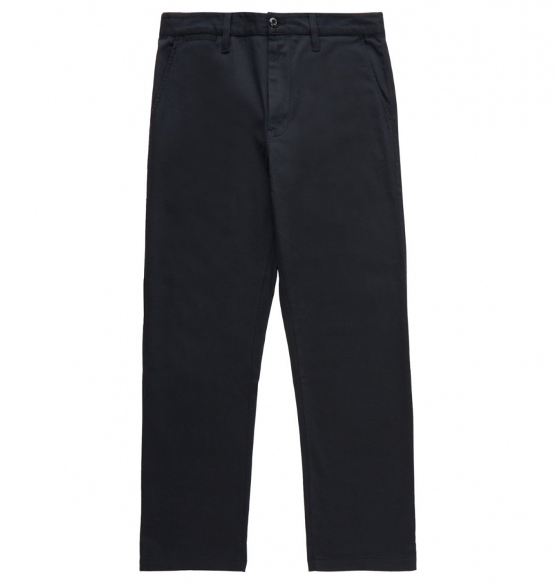 DC Shoes Worker Relaxed - Chinos Czarne | 73459URLS