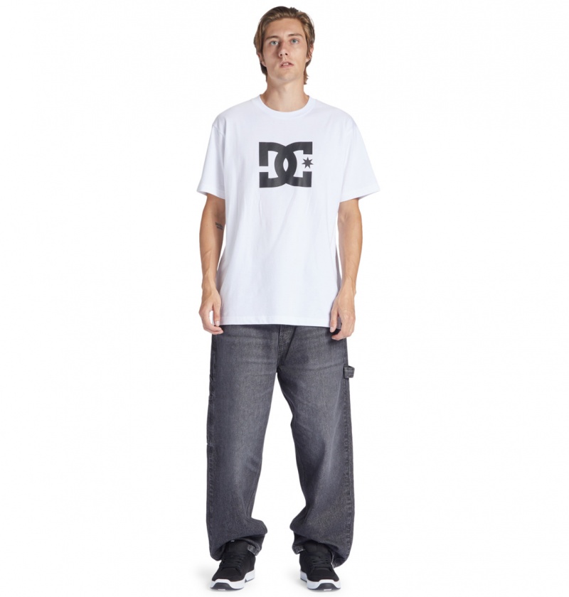 DC Shoes Worker - Baggy Carpenter Jeans Czarne | 48375JXKC