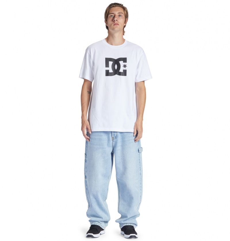 DC Shoes Worker - Baggy Carpenter Jeans Indygo Głęboka | 20791JTXY