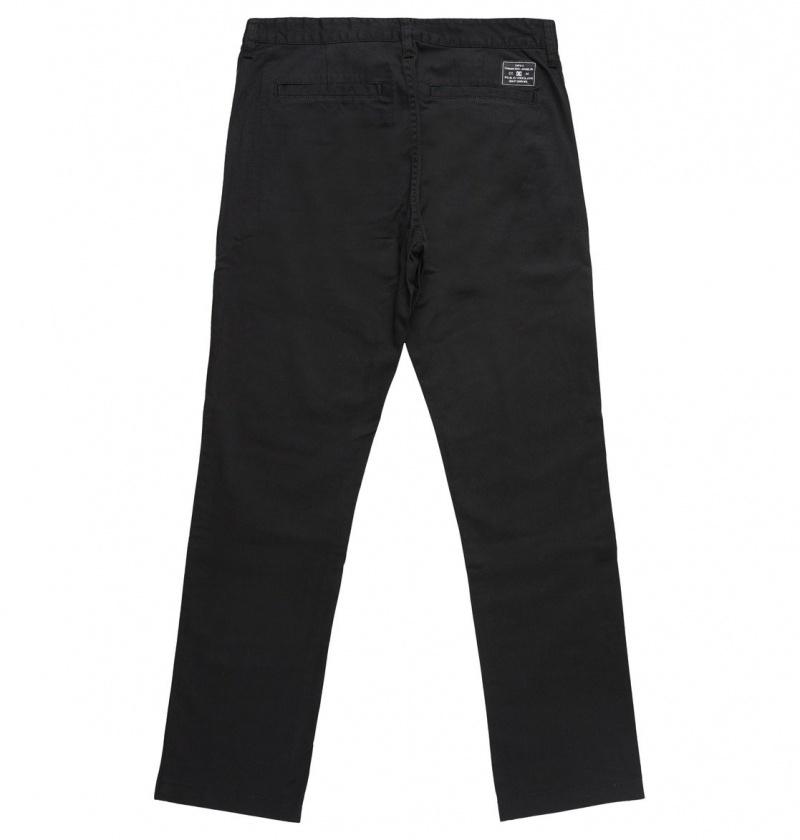 DC Shoes Worker - Chinos Czarne | 10689IYXF