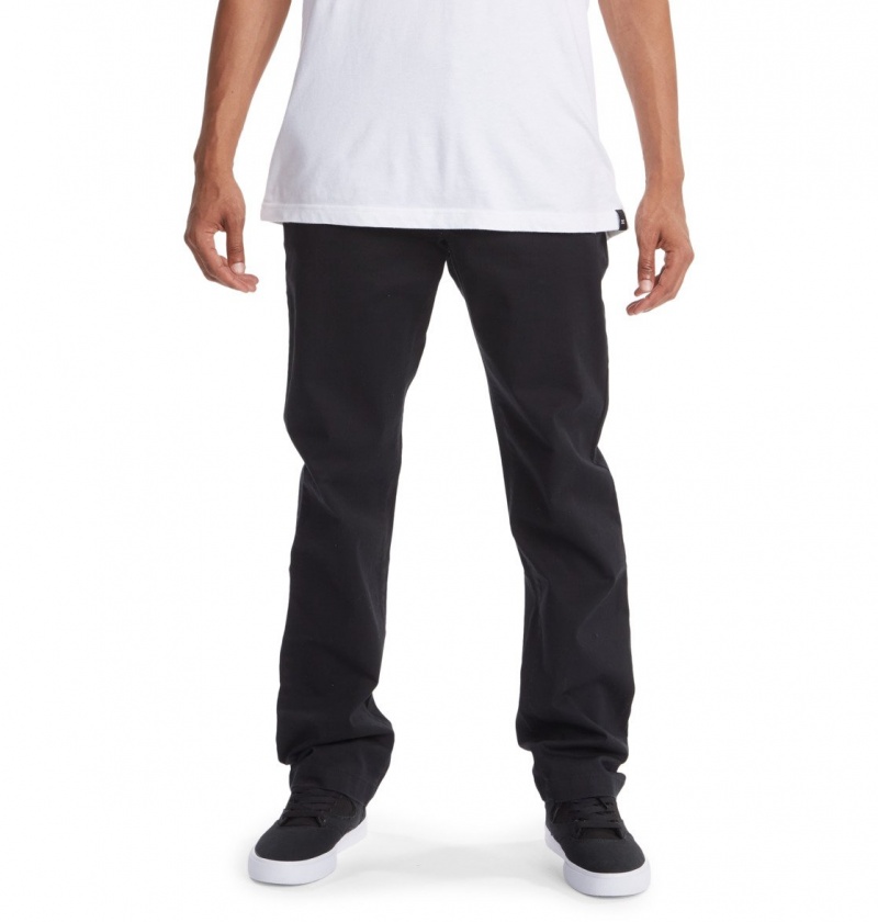 DC Shoes Worker - Chinos Czarne | 10689IYXF