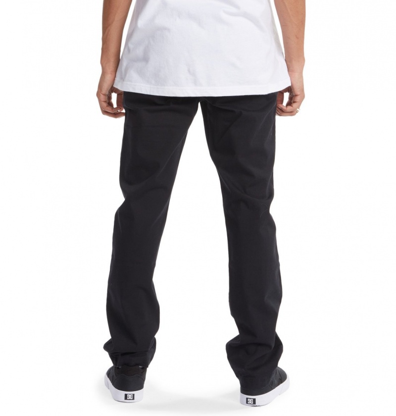 DC Shoes Worker - Chinos Czarne | 10689IYXF