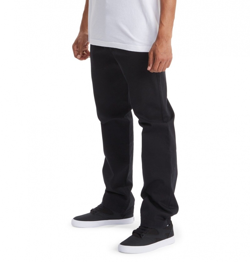 DC Shoes Worker - Chinos Czarne | 10689IYXF