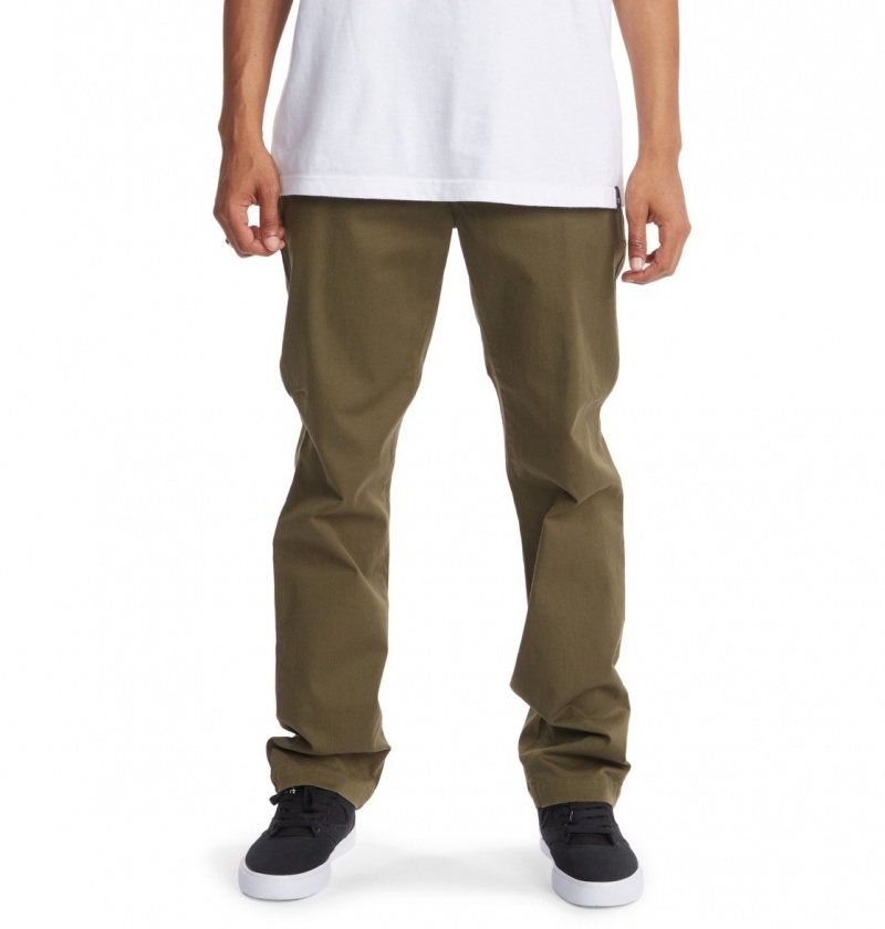 DC Shoes Worker - Chinos Zielone | 47961WHVP