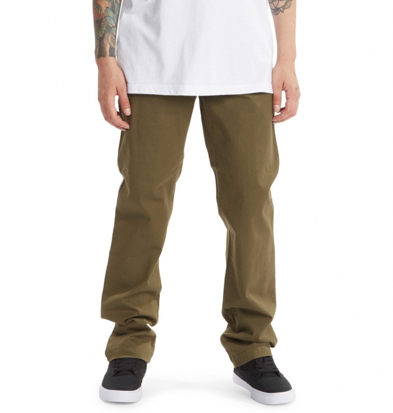 DC Shoes Worker - Chinos Zielone | 47961WHVP