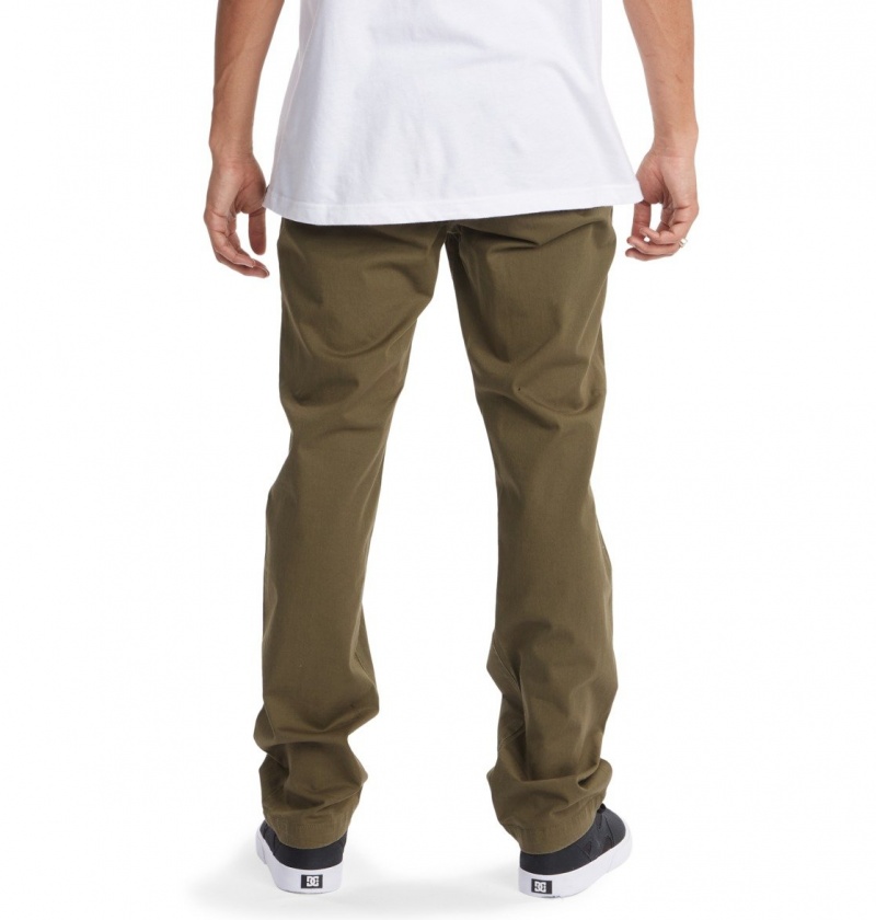 DC Shoes Worker - Chinos Zielone | 47961WHVP