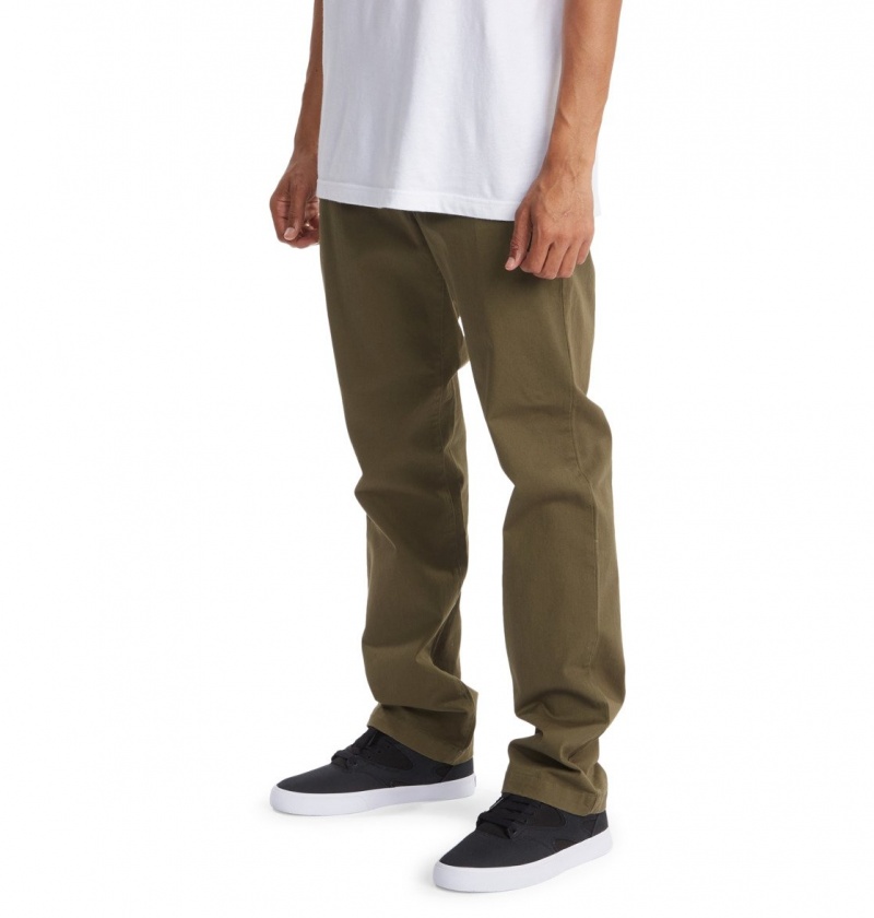 DC Shoes Worker - Chinos Zielone | 47961WHVP