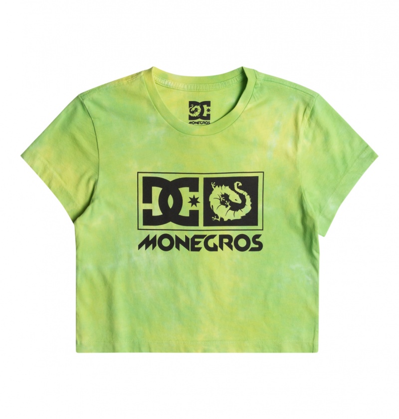 DC Shoes x Monegros - Crop Top Zielone | 47139PAFM