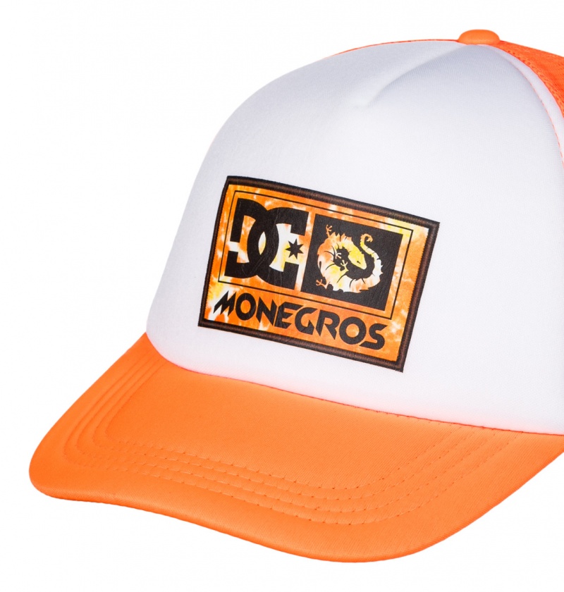 DC Shoes x Monegros - Trucker Cap Pomarańczowe | 54937ARGZ