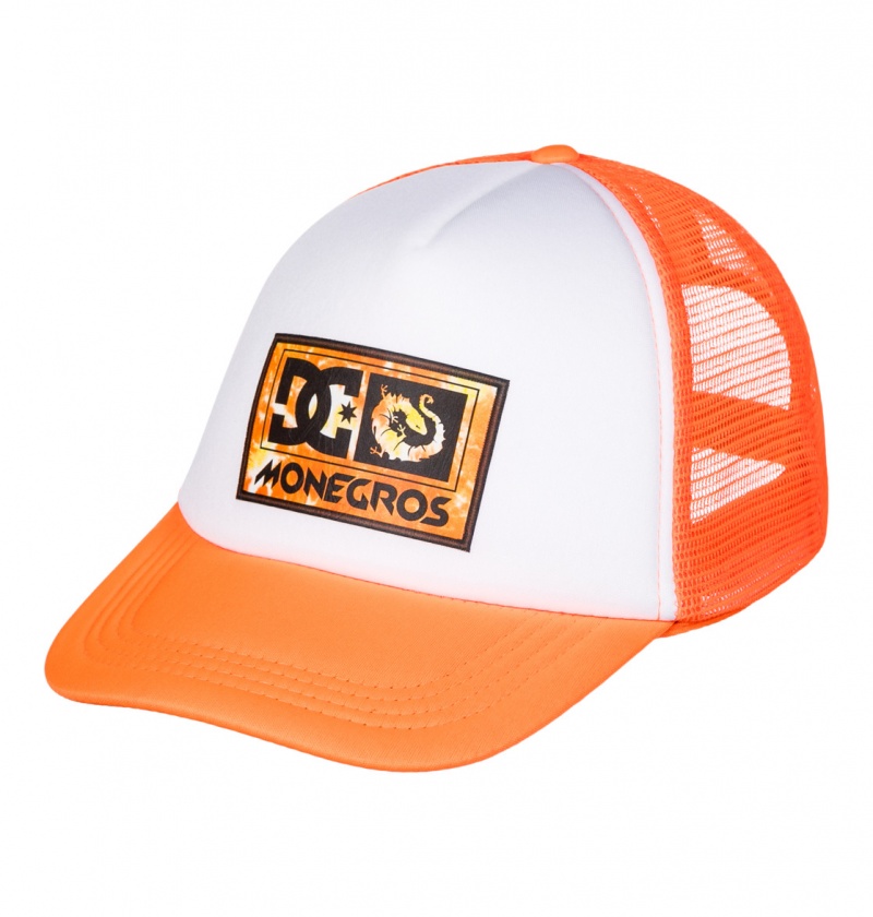 DC Shoes x Monegros - Trucker Cap Pomarańczowe | 54937ARGZ