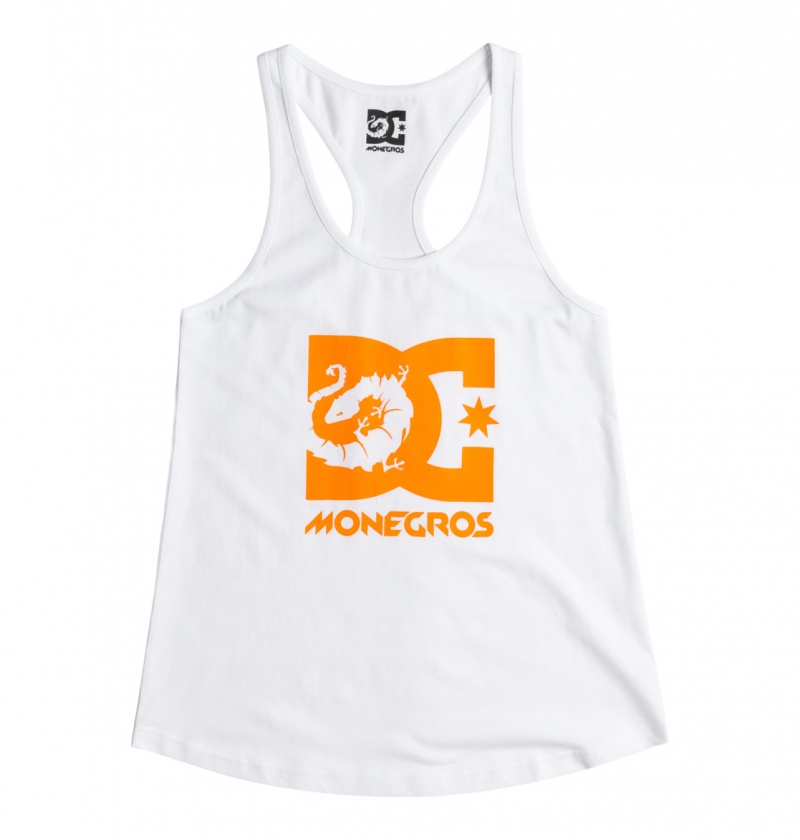 DC Shoes x Monegros - Vest Top Białe | 73418EQAT