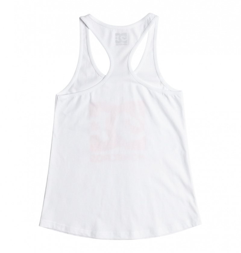 DC Shoes x Monegros - Vest Top Białe | 73418EQAT